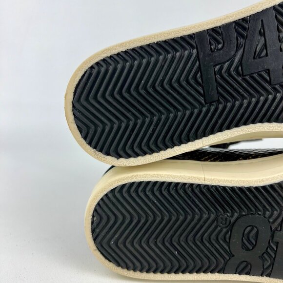 P448 Womens Skate High Top Sneakers Python Brown Snakeskin Glitter size 37 US 7 - Picture 15 of 16